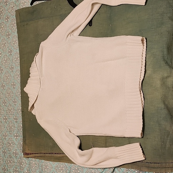 CREAM Old Navy button up sweater, size Large womens - Picture 6 of 6